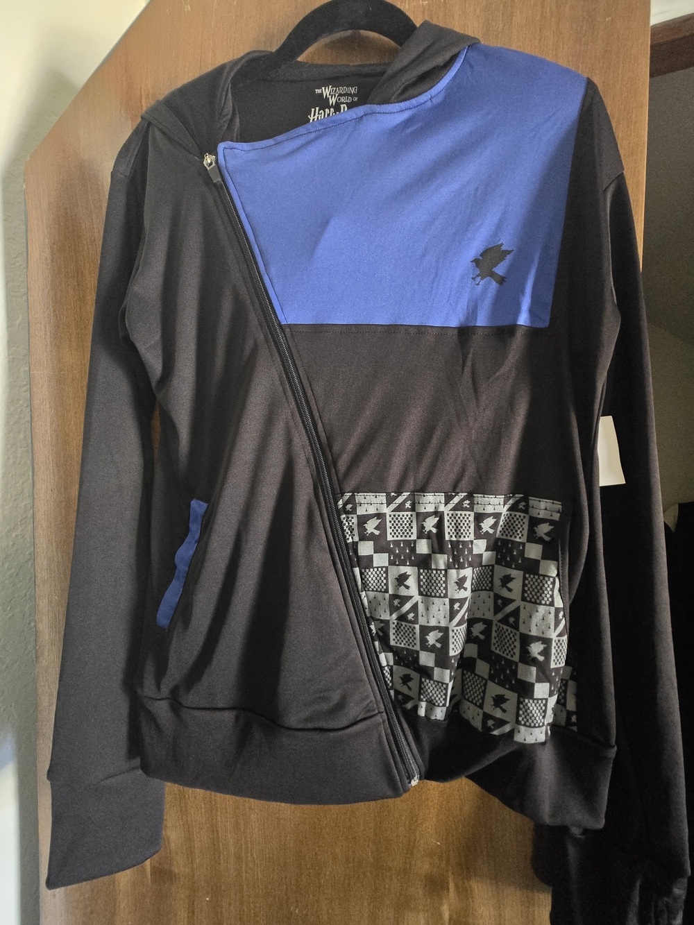 Harry Potter, Ravenclaw Asymmetric Zip Hoodie
